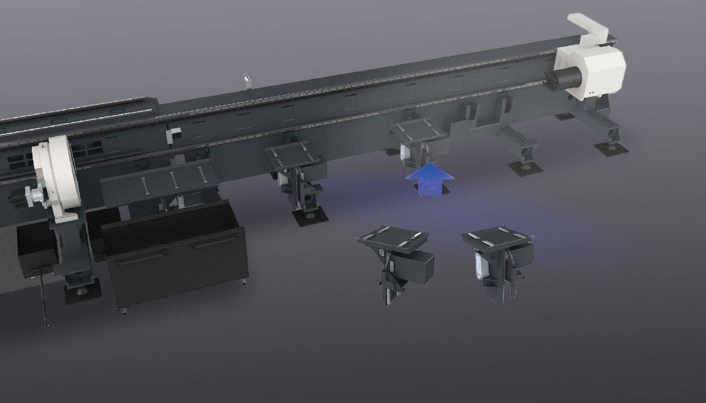 伺服隨動(dòng)下料支撐
